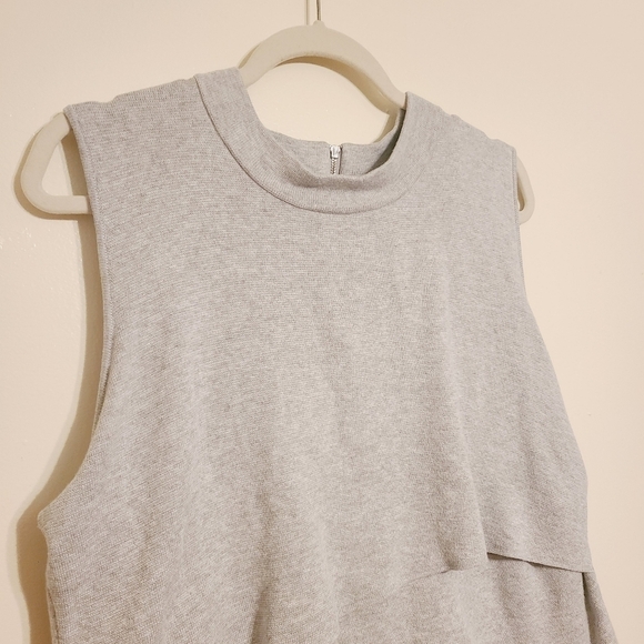 Ripe Maternity Wear | Light Gray Layered Knit Nursing Dress (Size XL) - Picture 4 of 16